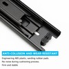 16 Inch Drawer Slides, JEMLYD 1 Pair 3 Section Heavy-Duty
