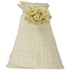 UPF 40+ Ribbon Flower Sewn Braid Roll Up Visor -