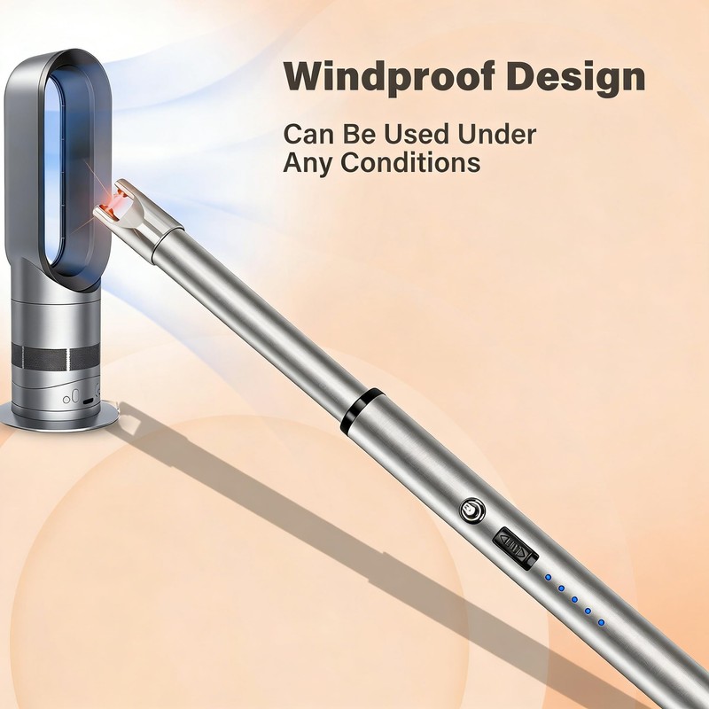 Navpeak Electric Candle Lighter Windproof USB Rechargeable Flameless Long Neck