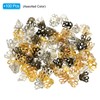 PATIKIL 100pcs 6x5mm Hollow Metal Flower Bead Caps Flower Cap