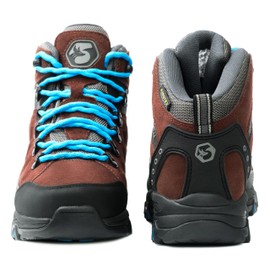 Foxelli Women’s Hiking Boots - Waterproof Lightweight & Breathable Suede Leather