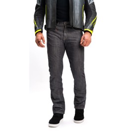 AGVSPORT Mens Motorcycle Protective Armor CE Level 2 Super Alloy Jeans Gray