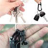 Cyiiifa Mini Carabiner, Small, Canavila, Black, Set of 10, Snap