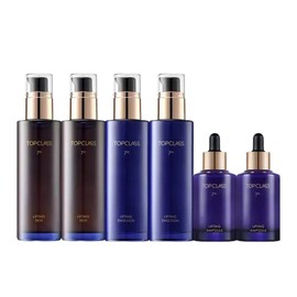 Charmzone Top Class 7th Generation Lifting Basic Set 6-Piece (2 Toners, 2 Lotions, & 2 Ampoules), 1 Set / 참존 탑클래스 7세대 리프팅 기초세트 6종(스킨2&로션2&앰플2), 1세트