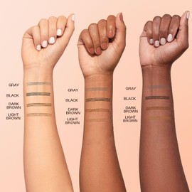 Ursoulney Eyebrow pen - Liquid Eye Brow Microblading Pencil With Micro 4 Point Lift & Brow Pen Snatch, Long-Lasting Waterproof Eyebrow Pencils for Women (Gray)