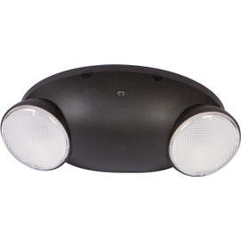 Morris Products Micro LED Emergency Light – Black, Standard Type - 33 Lumens - Energy Saving Emergency Lighting Unit – Compact Design – Thermoplastic Housing - Rechargeable