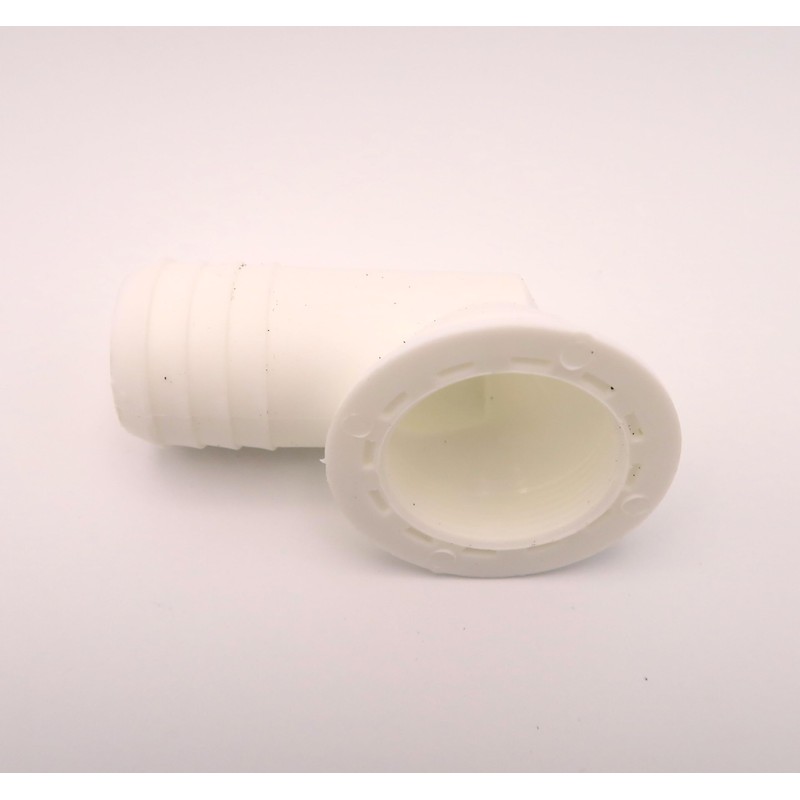 20mm White Plastic Corner Sink Waste for Camper or Caravan