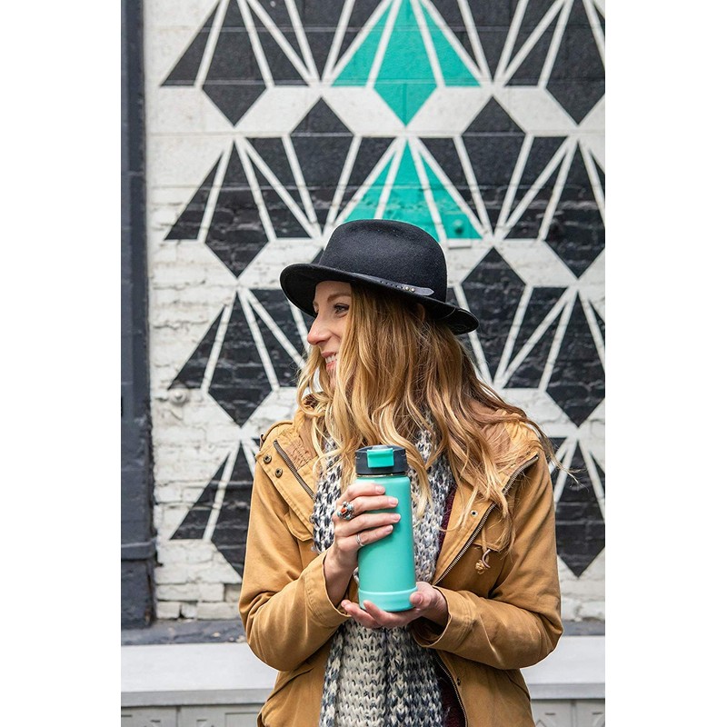 EcoVessel 's Perk-16oz (473ml) Drinking Bottle, Jazz Red, 16oz