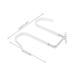 LABRIMP 2pcs Over The Door Hooks Sturdy Coat Hanger for Entryway Bedroom No Drilling Required Versatile Design for Clothes Hats Accessories Fits Doors
