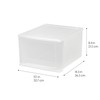 IRIS IRIS USA 17 Qt. Plastic Drawer Storage Organizer Stacking Drawers, 4-Pack, Stackable Unit with Sliding Drawer for Clothes Bedroom Kitchen Under Sink Pantry Craft Room Bathroom Dorm Office, White