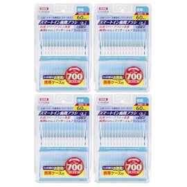 Smart-In Interdental Brush, Ultra Fine Type, SSS-S, 60 Pieces x 4 Pieces