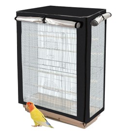 AJFHKJ Universal Large Bird Cage Cover,Bird Cage Cover for Night,Good Night Birdcage Cover with 2 Carring Handles,Fit for Parrots Lovebirds Budgies Finches Canary Small Bird Windproof Light