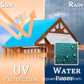 TYTOGE Playground Swing Replacement Canopy,Outdoor Swing Playset Shade Tarp Roof Canopy Sunshade Waterproof Trap Cover for Children Outdoor (Black)