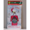 Peanuts Snoopy & Woodstock Christmas Jelz Window Cling Set of