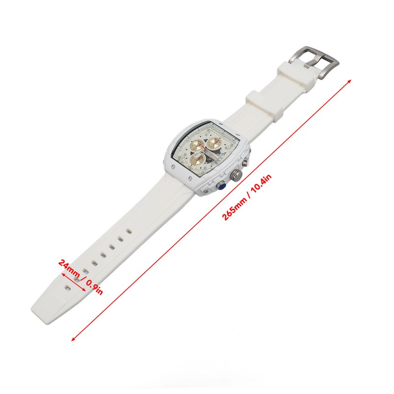 Multifunctional Men Sport Watch 30m Waterproof Rubber Strap Fashionable Digital