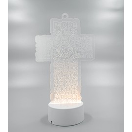 RBN Lady Guadalupe Guardian Angel Cross LED 7 Multi Color Cutout Baptism Centerpiece 1st Communion Children Kids Party Favors Decor Christening Virgen De Guadalupe - 6 PCS