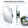 Wide-Angle Blind Spot Mirror for Car & Motorcycle – 360°