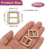 sourcing map 8 Pack Zinc Alloy Slide Adjustable Buckle 1/2"