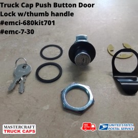 Trimark Truck Cap Push Button Door Lock and Latch