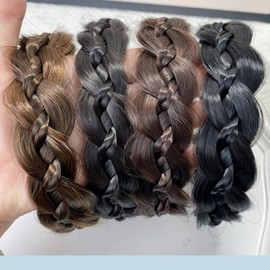SHG Braided Wig Headband: Kimming Hair Accessory for Women Braided Brown