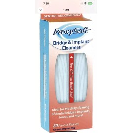 Proxysoft Dental Floss for Bridges and Implants 30 Strands - Floss Threaders