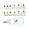 12 Cups Professional Chinese Cupping Set Silicone Vacuum Cupping Kit