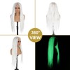 Orgwigs White Glow in the Dark Knotless Box Braided Wig