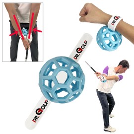 Dr. Golf Swing Training Ball Help Educate Your Hands and Arms to Work Together, Helping to Develop A More Connected Swing, and Reduce The Arms from Becoming Divided Through Impact