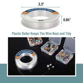 Mr. Pen- Fishing Line Clear String for Hanging, 218 Yard, 2 Pack, Nylon String, Clear Fishing Line for Hanging Decorations