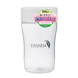 ELANDA Shaker Bottle, Protein Shaker, BPA Free, White, Simple, 11.8 fl oz (350 ml)