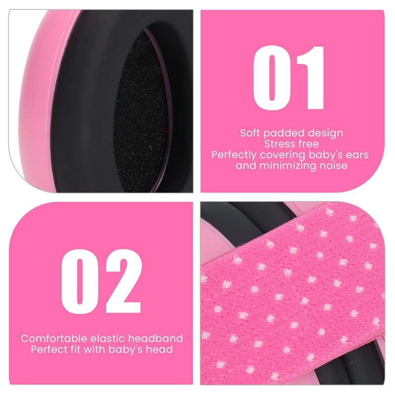 Auriculares para bebés, Cómodas orejeras para bebés, Auriculares con cancelación