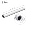 sourcing map Pack of 2 6063 Aluminium Tube, 13 mm