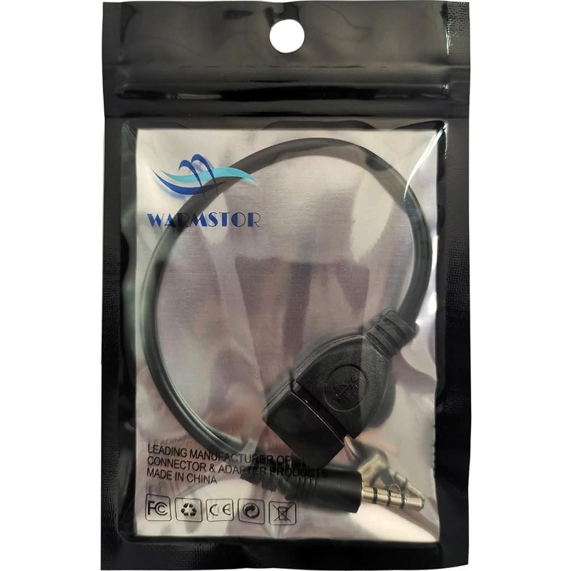 Warmstor 3.5mm (1/8 inch) AUX Audio Plug Male to USB