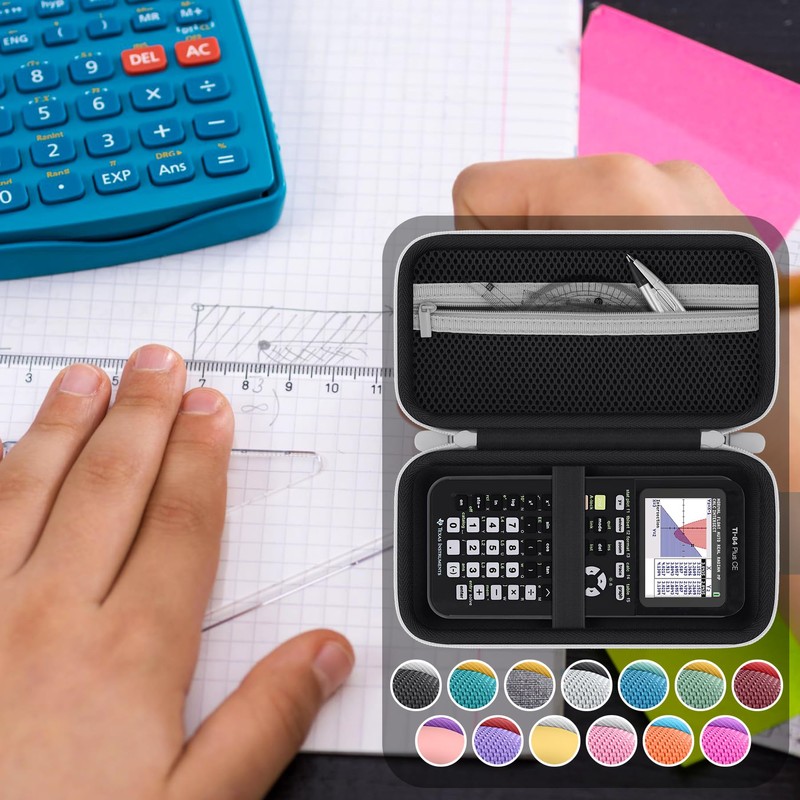 Baval Hard Calculator Carrying Case Compatible with Texas Instruments TI-84