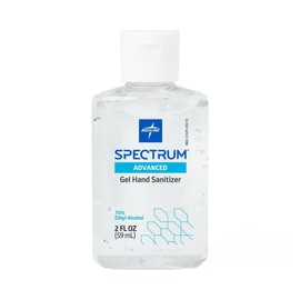 Medline Spectrum Gel Hand Sanitizer with 70% Ethyl Alcohol, 2 oz., Each