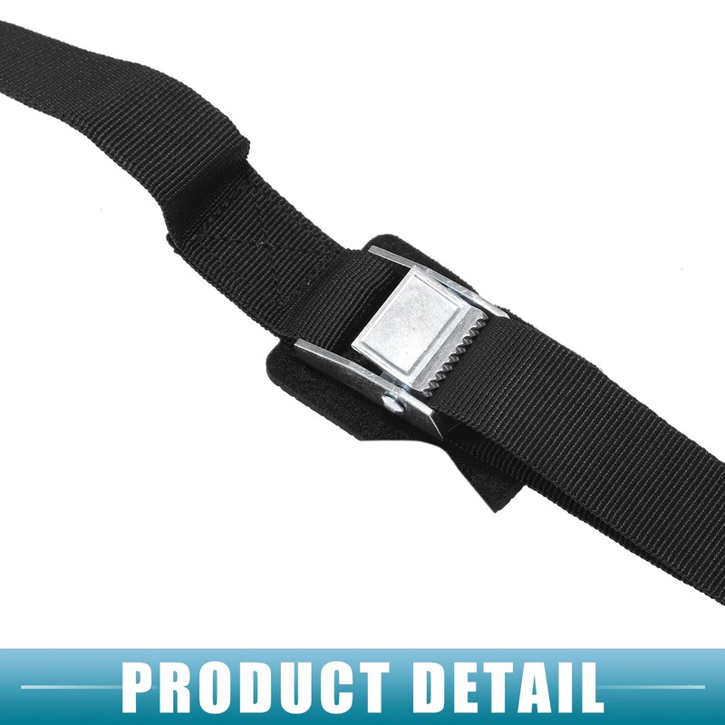 X AUTOHAUX Car Cam Buckle Tie Down Strap 9.84ft Black
