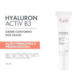 AVENE Hyaluron Activ B3, Contorno de Ojos, Triple Corrección, Descongestiona y Mejora Luminosidad, 15ml