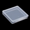12 empty square mini clear plastic cases with cover for