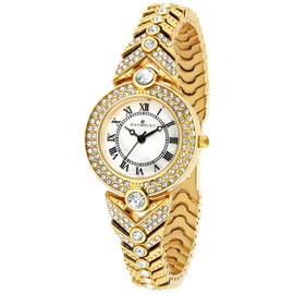 FORSINING Watches for Women Ladies Quartz Wrist Watches with Stainless Steel Band