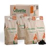 Organic Charcoal Briquettes by Olivette, Reusable Charcoal for Grilling, USDA