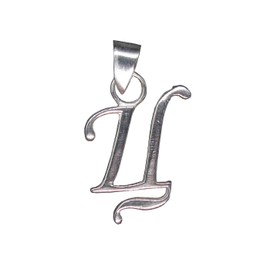 Sterling Silber Anhänger Charm Buchstabe Ц Kyrillisch Massiv Echt Punziert 925 R001446
