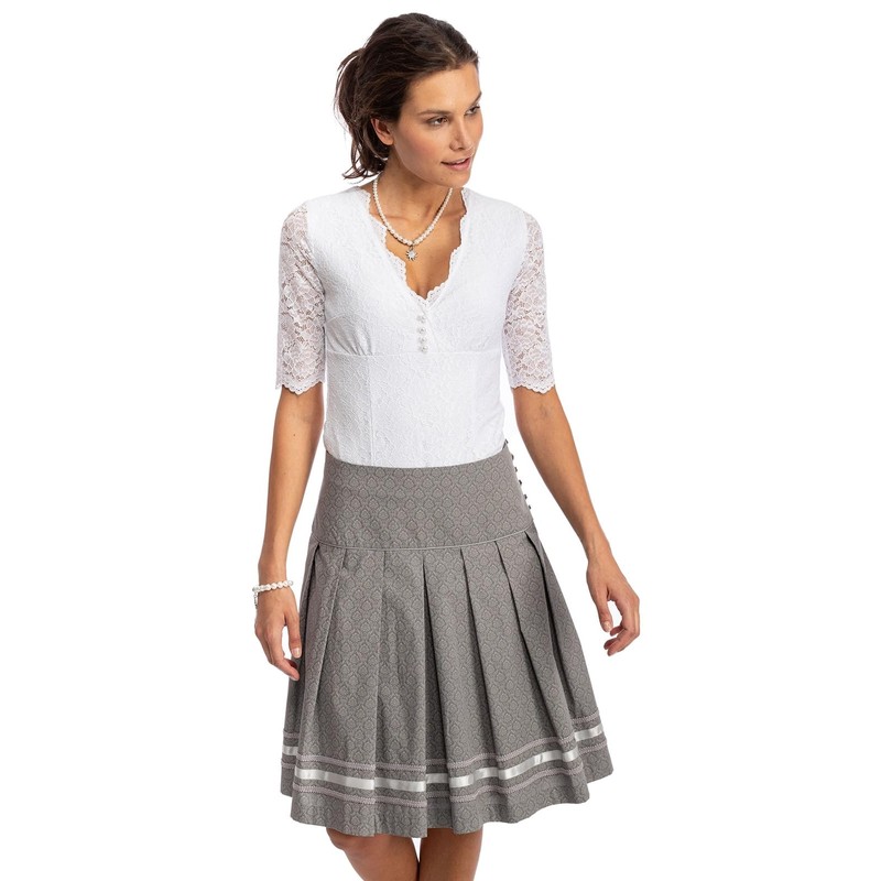 MarJo Fiona Women's Costume Skirt Grey 34, gray