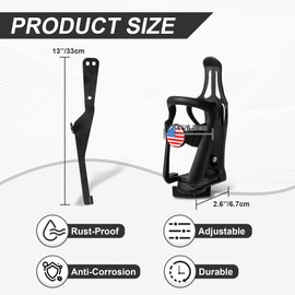 Aluminum Right Side Mount Adjustable Water Bottle Holder for The Can-Am Ryker 600/900 / Rally (2019-2025) & Sport (2022-2025)