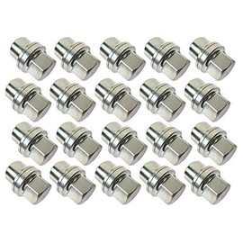 Atlantic British Ltd. Set of 20 Stainless Steel Wheel Lug Nuts (NRC7415) for Land Rover Discovery I, Defender, and Range Rover Classic