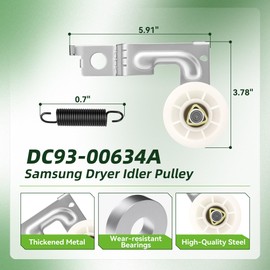 AOLKKSI Upgraded Dryer Repair Kit for LG Kenmore Dryers Includes 4581EL2002C Dryer Drum Roller 4400EL2001A 4581el3001e Dryer Belt 4561EL3002A AGM75510755 Idler Pulley and Spring