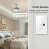 Tuya WiFi Intelligent Touched Screen Fan Light Switch Speed Adjustable