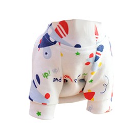 Cat Jumpsuit Cute Soft Breathable Lightweight Reduce Lost Hair Cotton Pet Kitten Clothes for Summer Four Legged Clothes with Full Printed Airplanes L