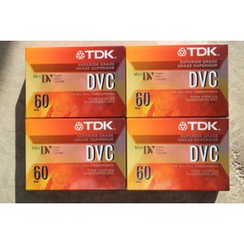TDK 37140 Life on Record Mini DV Tape 60min Data Cartridge 4 Pack