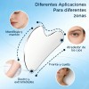 Kit 3 Piezas Guasha Facial Acero Inoxidable Masajes Cuello