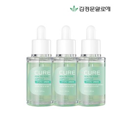 Gimjeongmun Aloë 큐어 리알로에 포어 앰플 40ml 3개_P354712139 Cure Real Aloe For Ampule 40ml x 3_P354712139